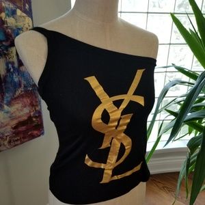 YSL one shoulder top